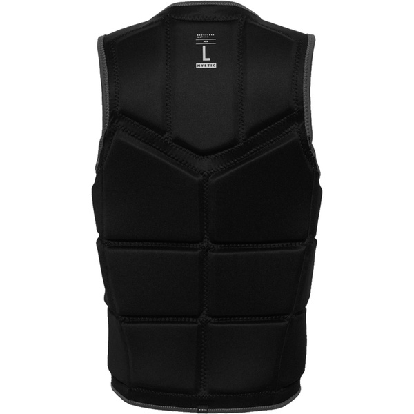 2026 Mystic Mens Star Front Zip Wake Impact Vest 35005.240245 - Dark Grey